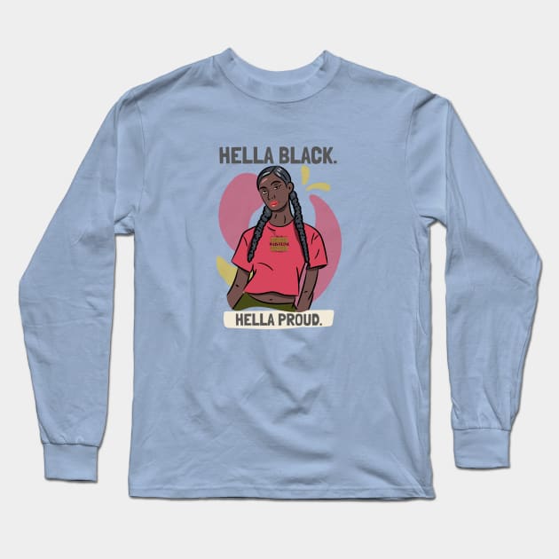 Hella Black Long Sleeve T-Shirt by Dear Waistline